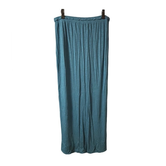 LOFT TEAL JERSEY KNIT MAXI SKIRT - Picture 2 of 4